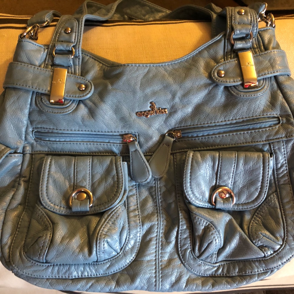 Blue soft Angel Kiss purse